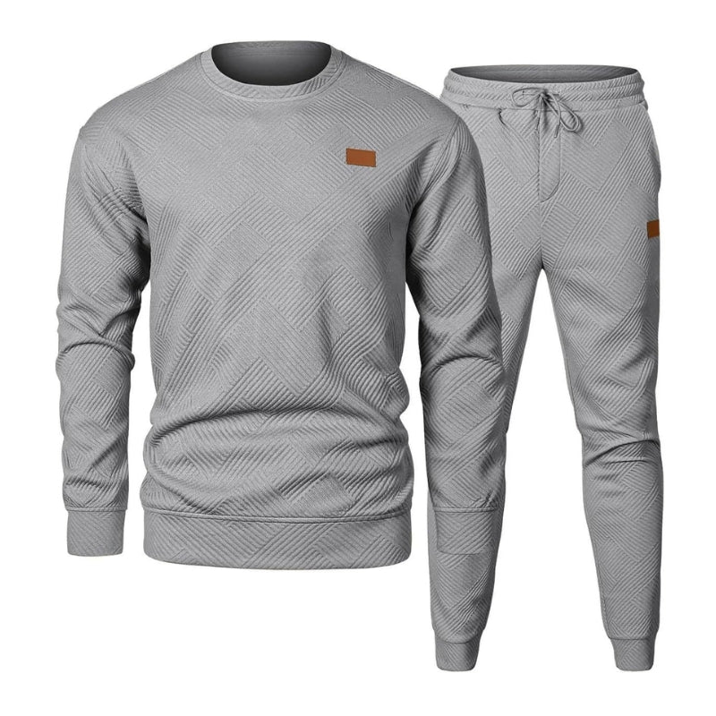 Edward | Textured Two-Piece Tracksuit with Drawstring Joggers