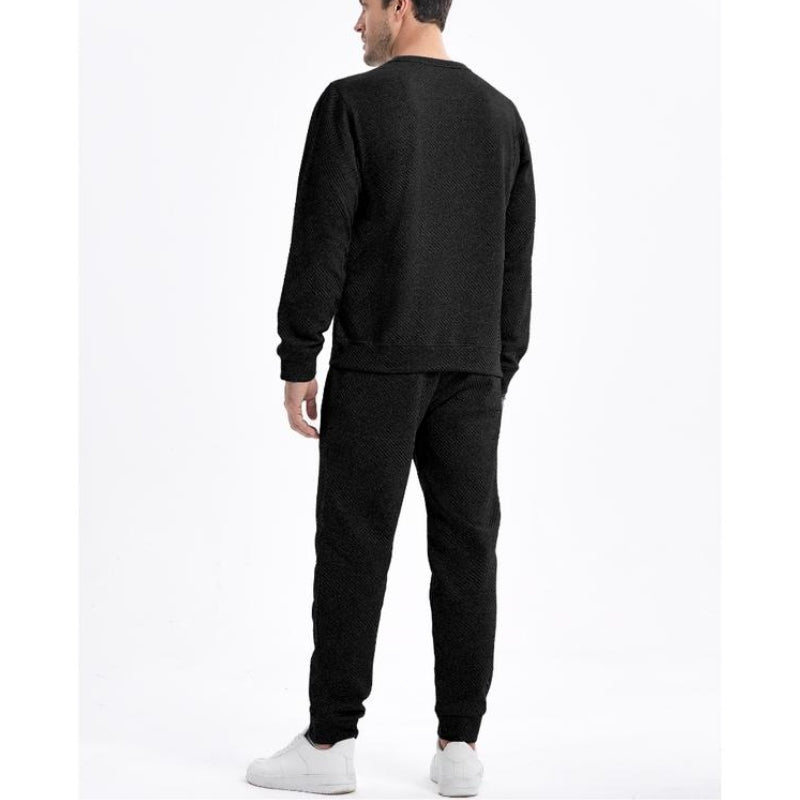Edward | Textured Two-Piece Tracksuit with Drawstring Joggers
