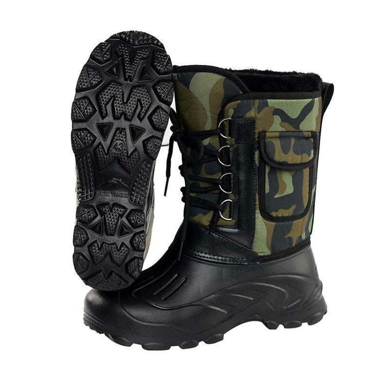 Elias | Refined Waterproof Mens Boots – Mid-Calf Lace-Up Snow Boots