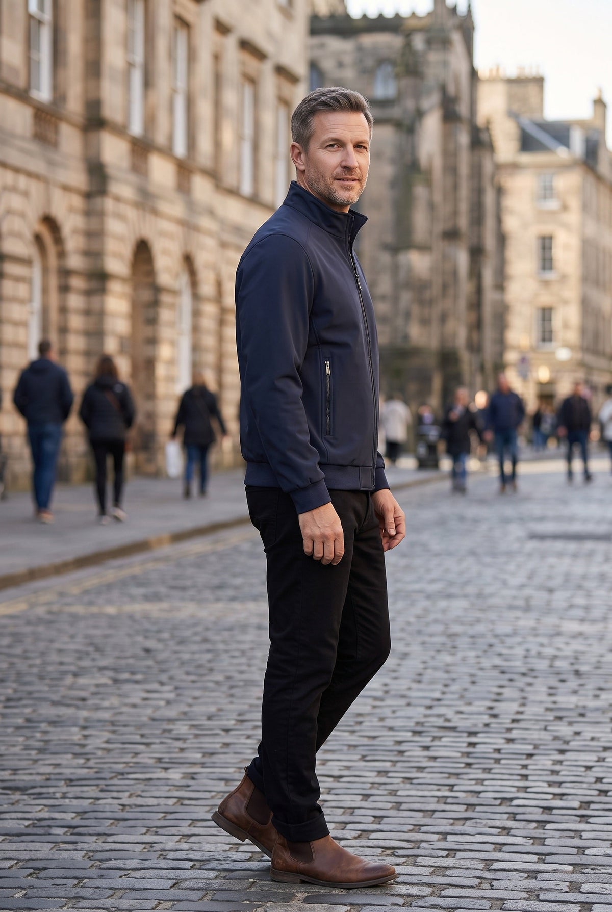 Elias | Relaxed Lightweight Zip-Up Waterproof Jacket