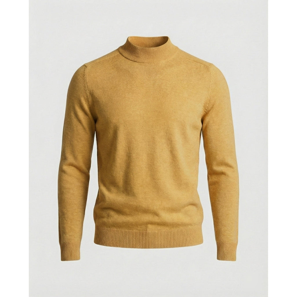 Elias | Sophisticated Mock Neck Mens Knit Jumper