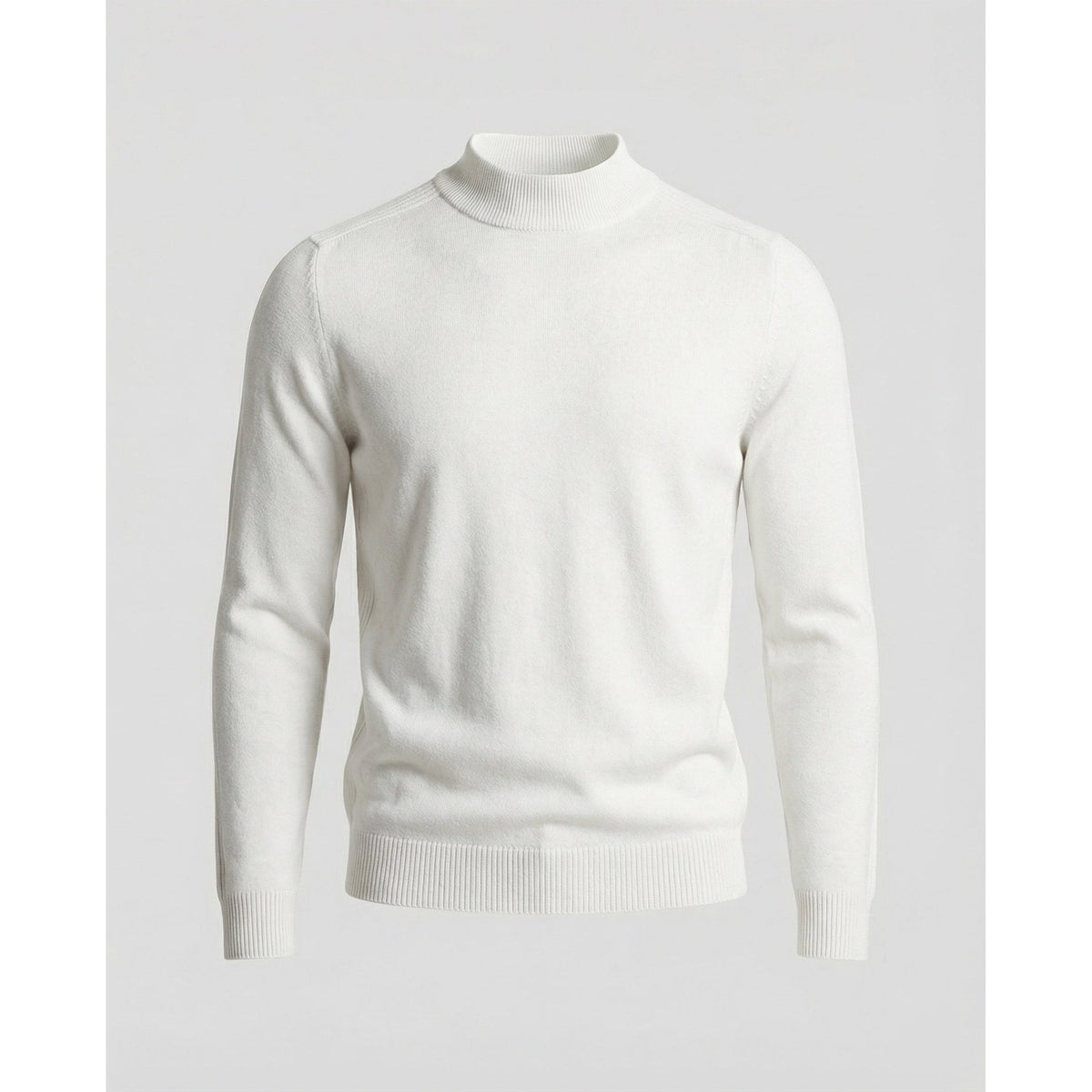 Elias | Sophisticated Mock Neck Mens Knit Jumper
