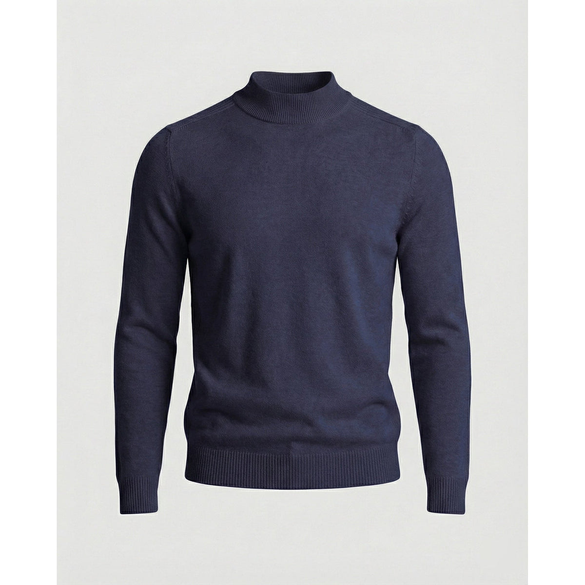 Elias | Sophisticated Mock Neck Mens Knit Jumper