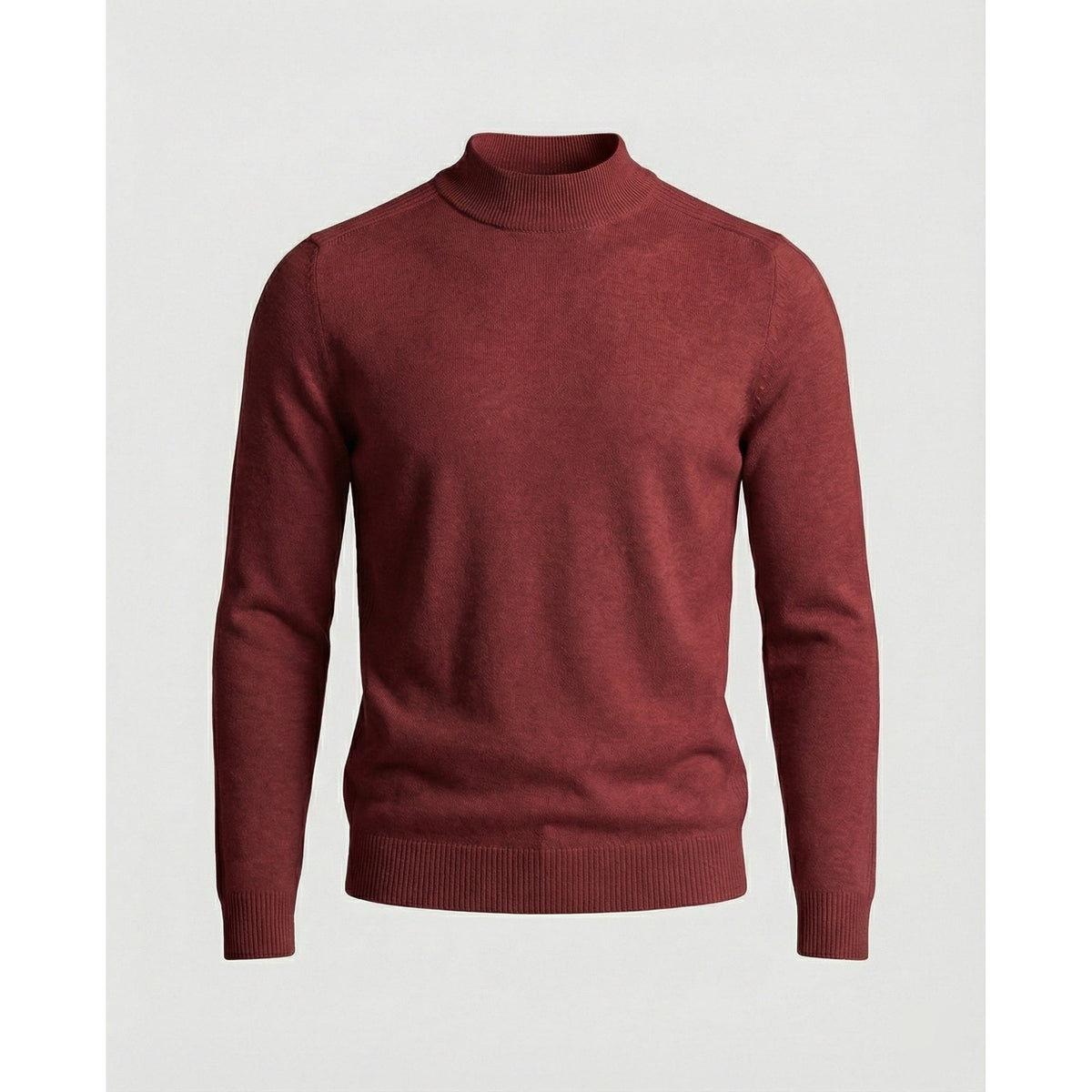 Elias | Sophisticated Mock Neck Mens Knit Jumper