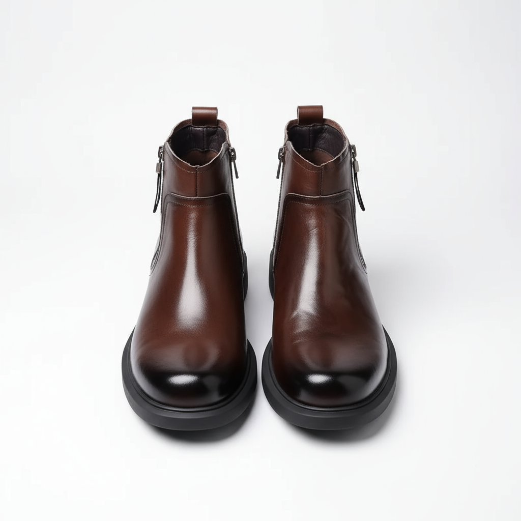 Elijah | Elegant Side Zip Ankle Mens Boots
