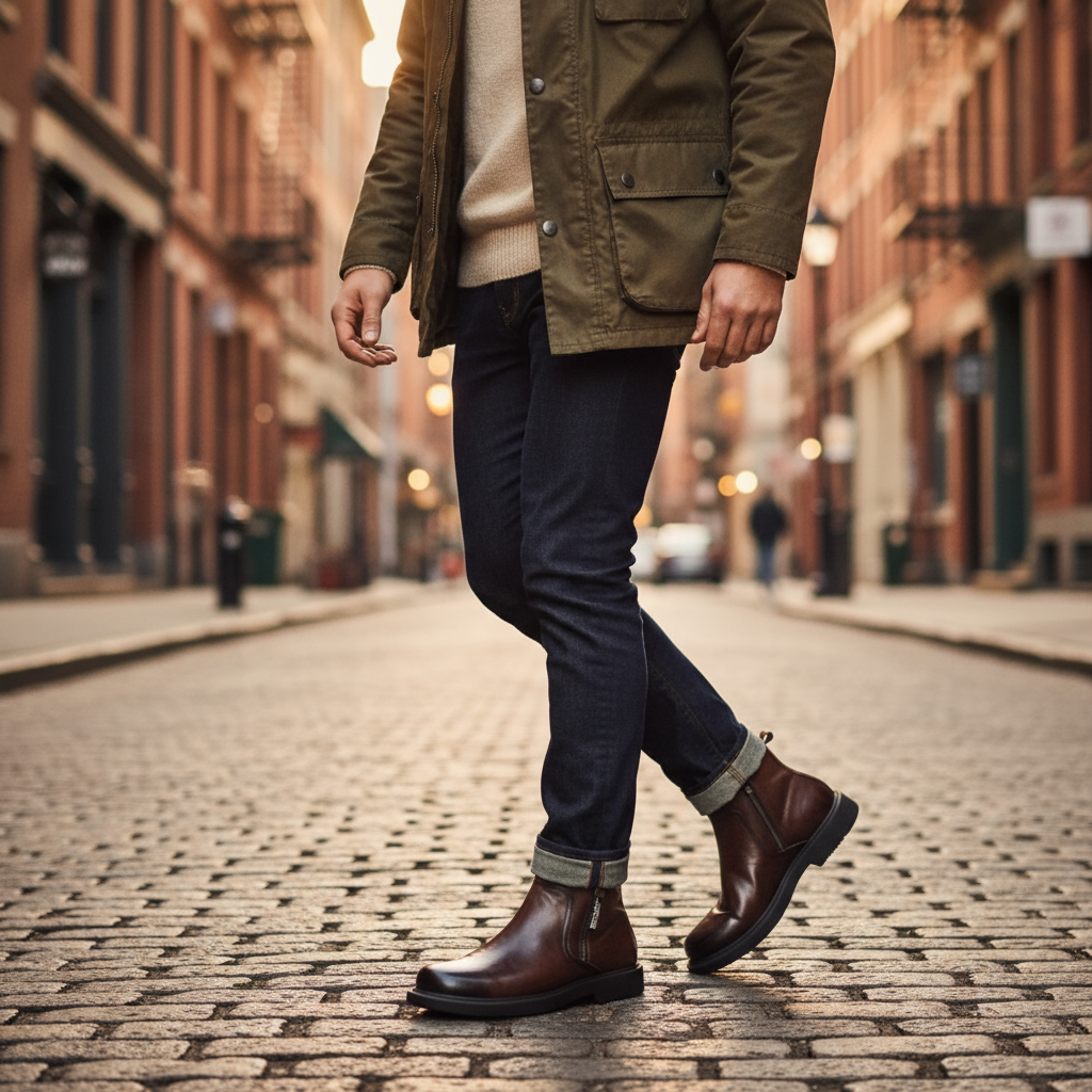 Elijah | Elegant Side Zip Ankle Mens Boots