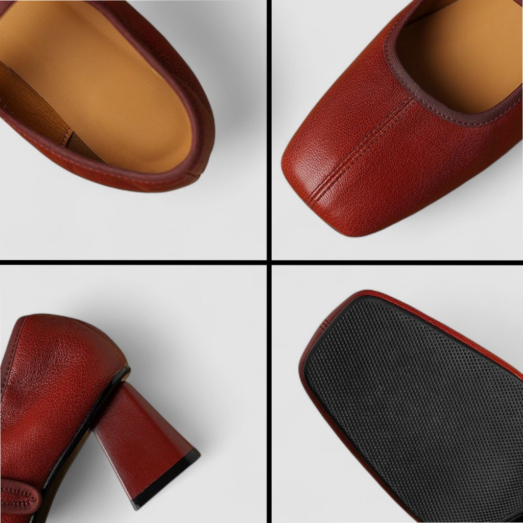 Elizabeth | Chic Chunky Strap Block Heel Mary Jane Shoes