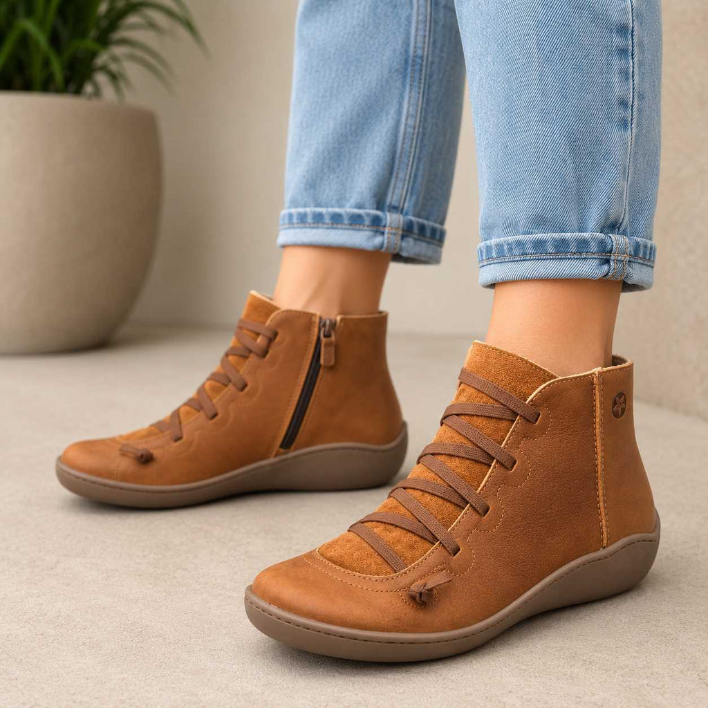 Elizabeth | Cosy Orthopedic Shoes Lace-Up Ankle Boots