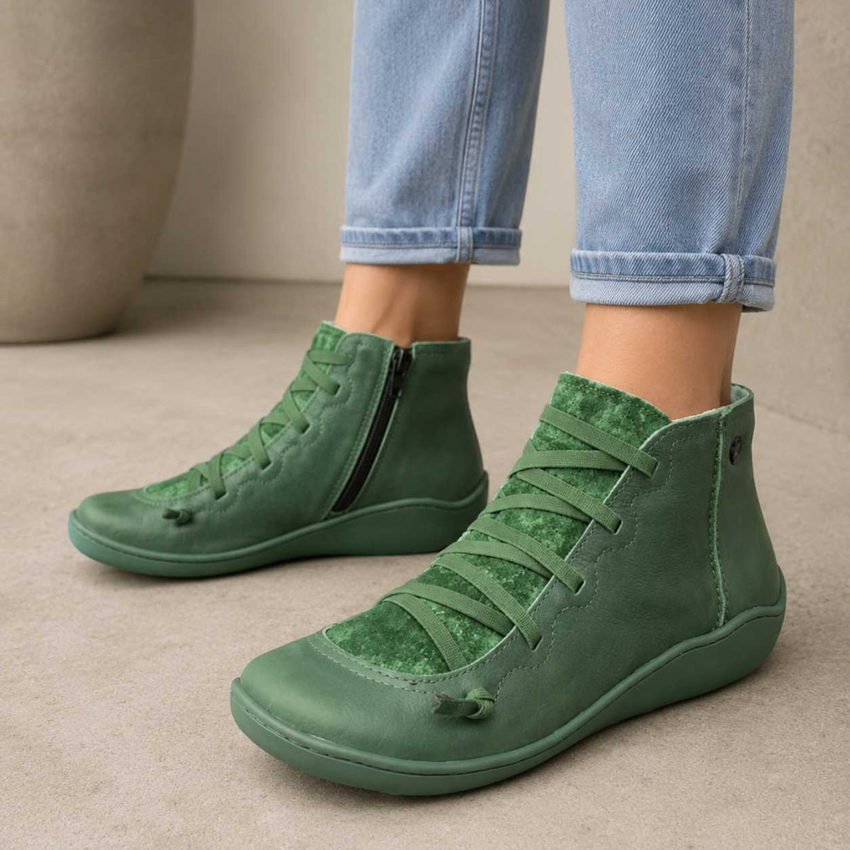 Elizabeth | Cosy Orthopedic Shoes Lace-Up Ankle Boots