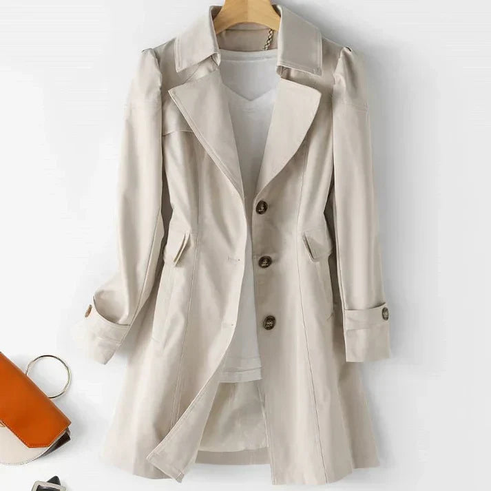 Ella | Chic Belted Double-Breasted Trench Coat