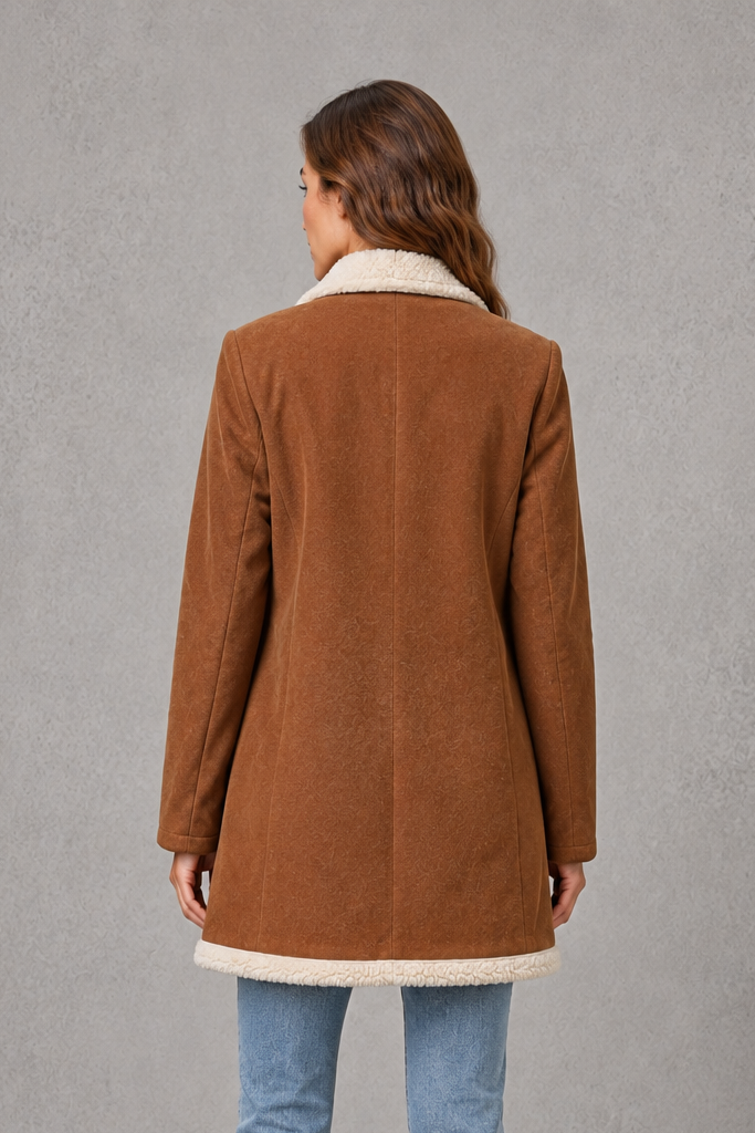 Ella | Cosy Double-Breasted Shearling Coat