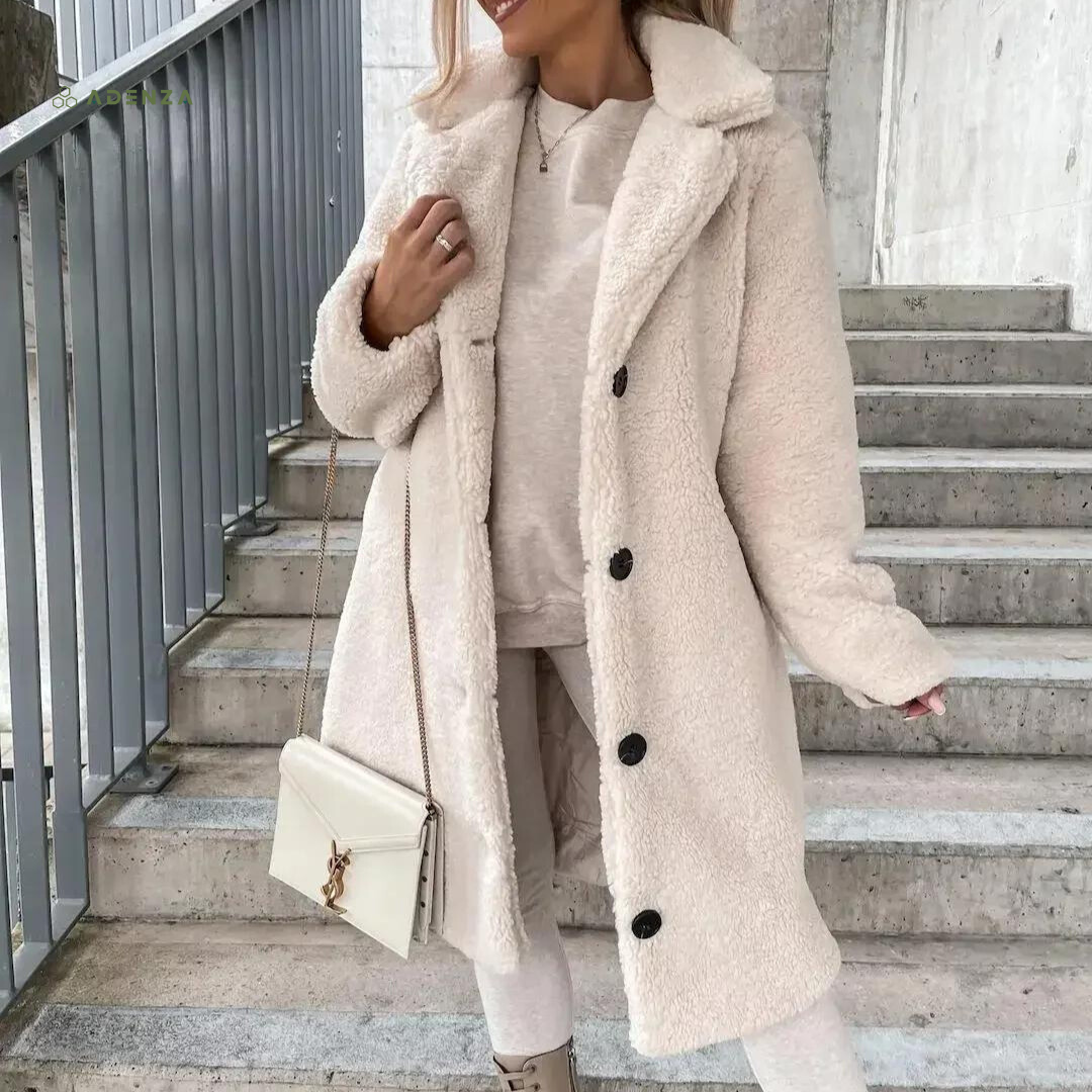 Ellie | Classic Oversized Longline Teddy Fleece Jacket