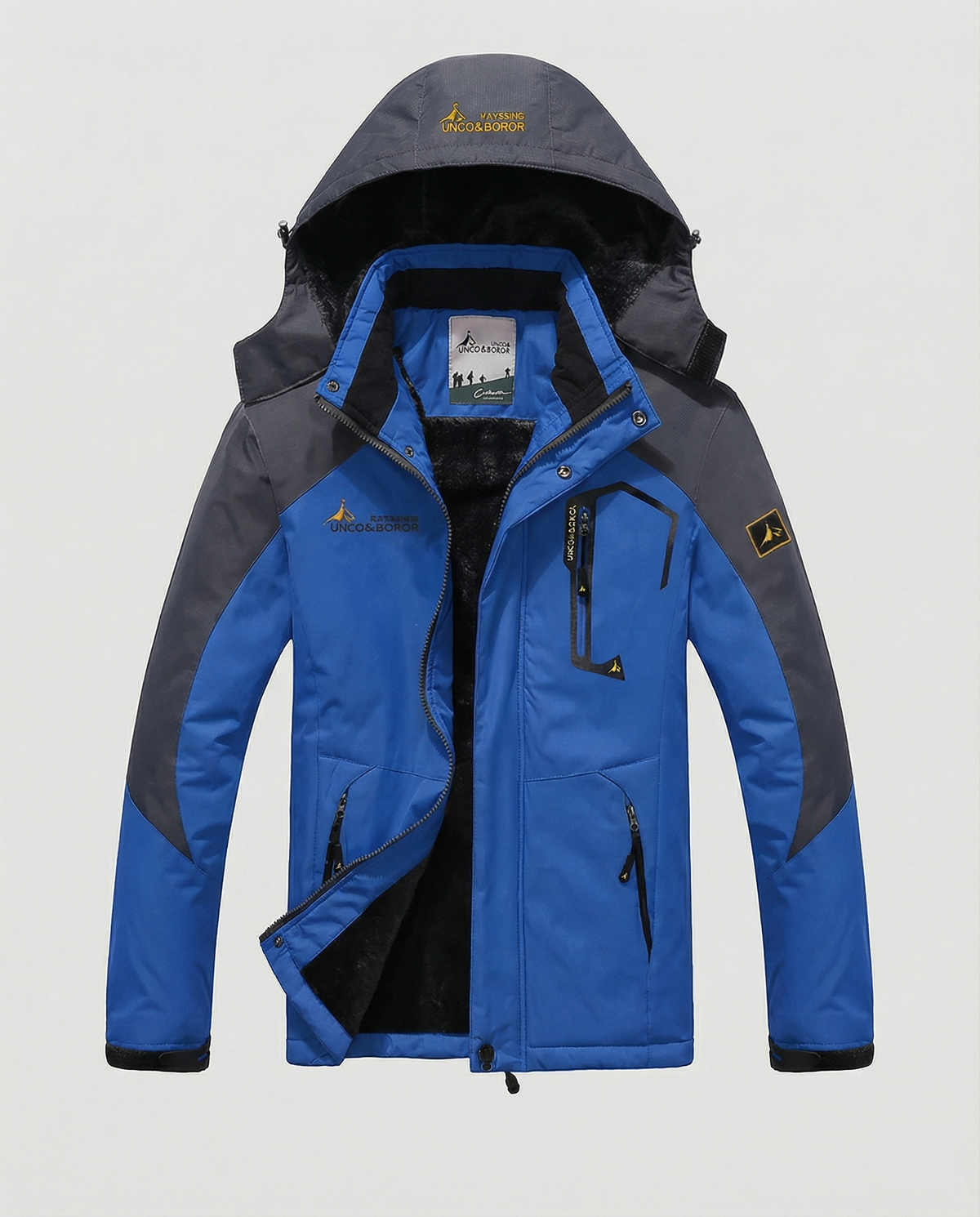 Elliot | Effortless Waterproof Colour-Block Jacket with Removable Hood