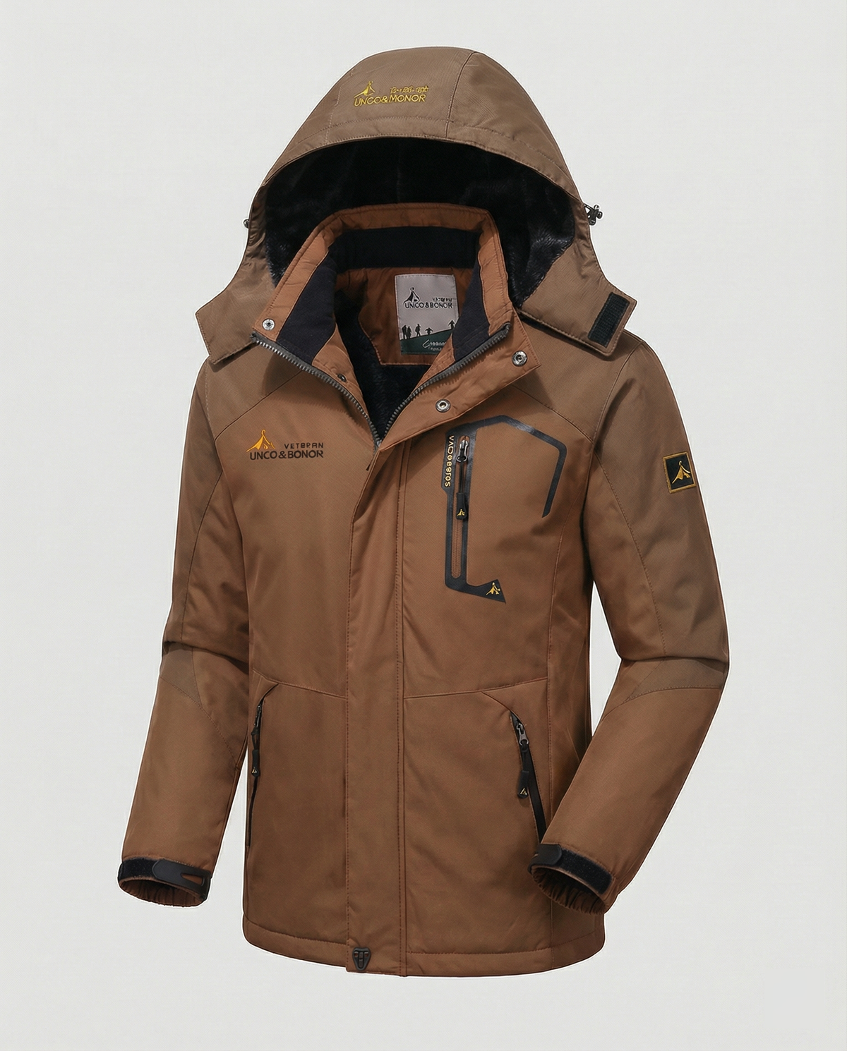 Elliot | Effortless Waterproof Colour-Block Jacket with Removable Hood