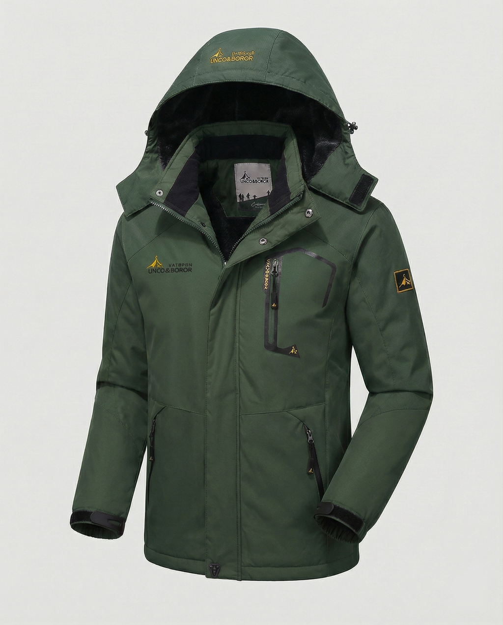 Elliot | Effortless Waterproof Colour-Block Jacket with Removable Hood