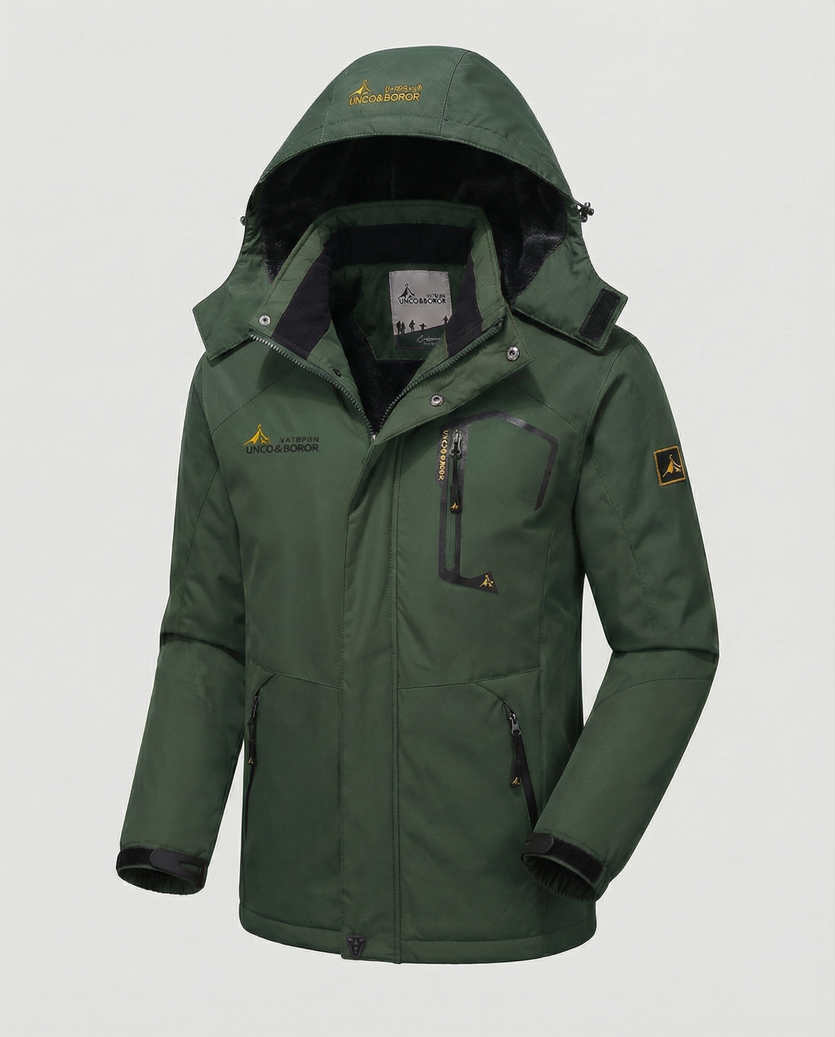 Elliot | Effortless Waterproof Colour-Block Jacket with Removable Hood