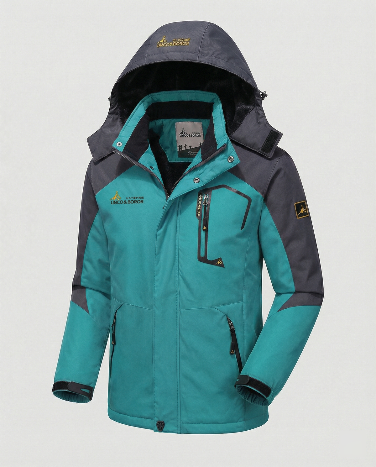 Elliot | Effortless Waterproof Colour-Block Jacket with Removable Hood