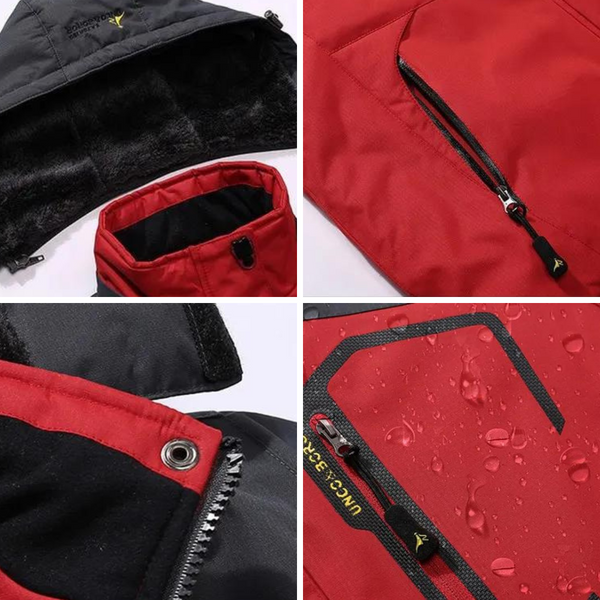 Elliot | Effortless Waterproof Colour-Block Jacket with Removable Hood