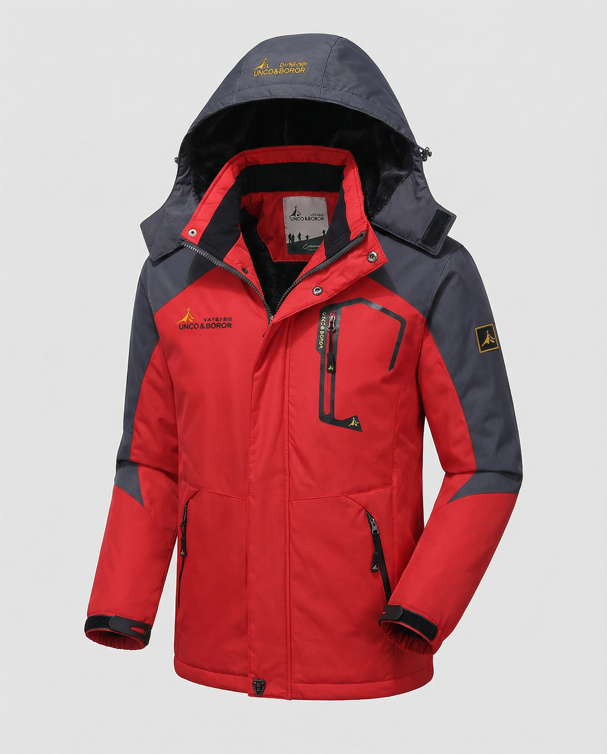 Elliot | Effortless Waterproof Colour-Block Jacket with Removable Hood