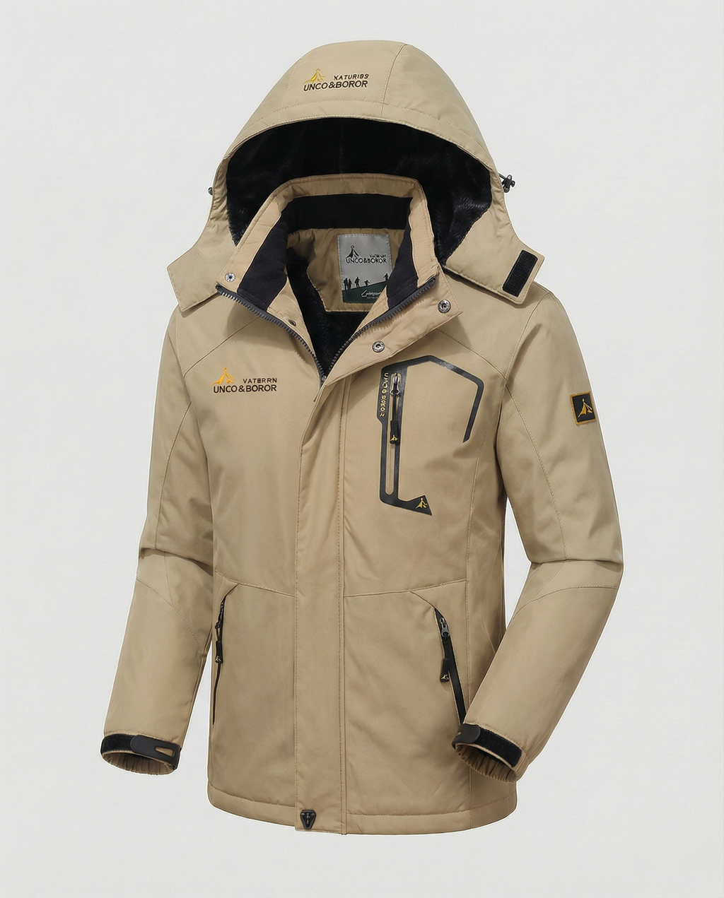 Elliot | Effortless Waterproof Colour-Block Jacket with Removable Hood