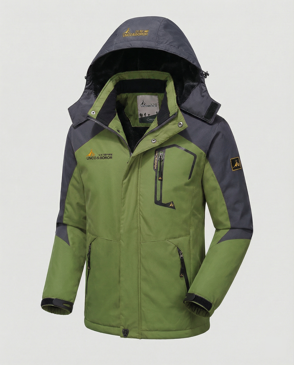 Elliot | Effortless Waterproof Colour-Block Jacket with Removable Hood