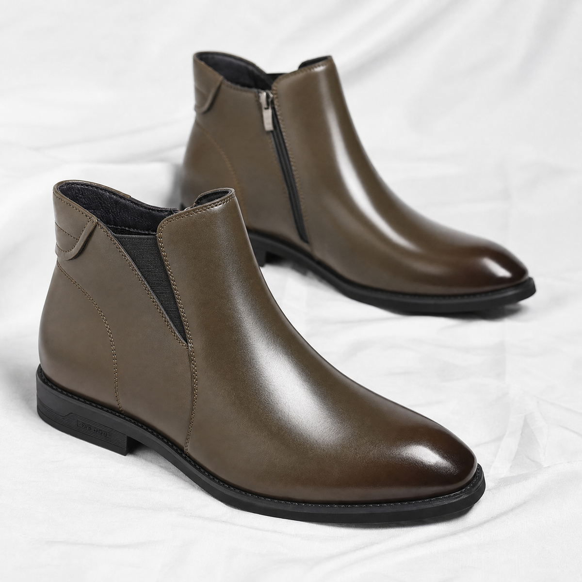 Elliot | Polished Slip-On Chelsea Mens Boots