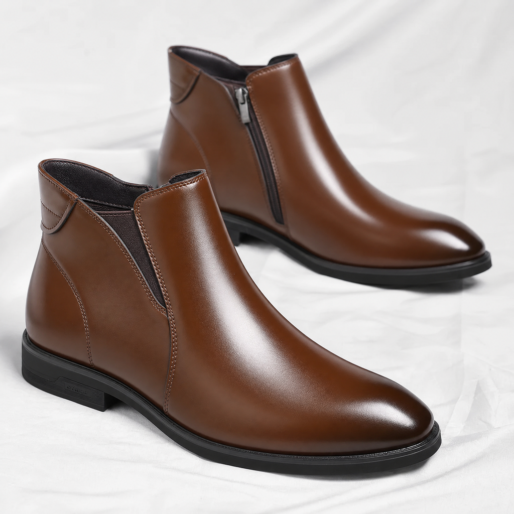 Elliot | Polished Slip-On Chelsea Mens Boots