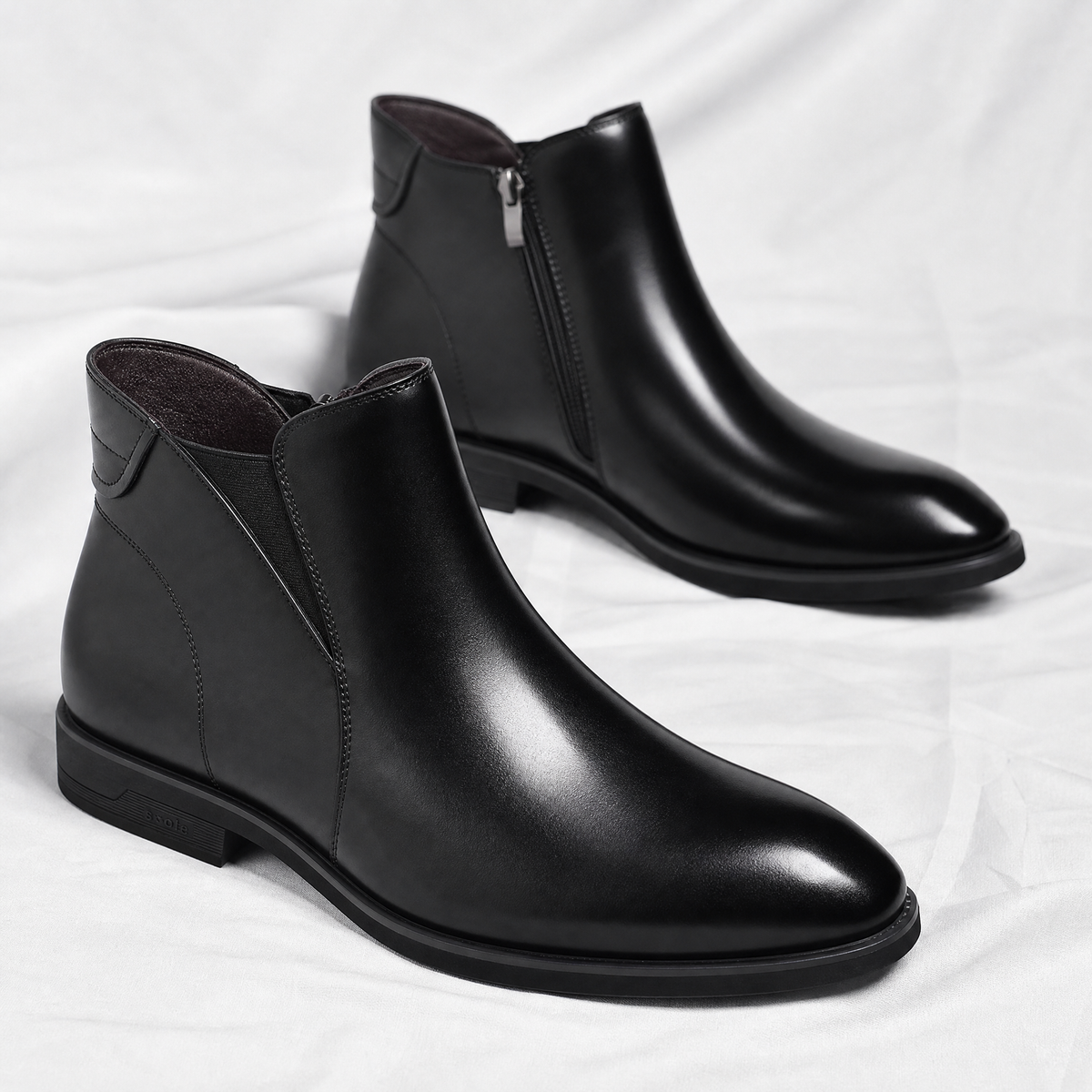 Elliot | Polished Slip-On Chelsea Mens Boots