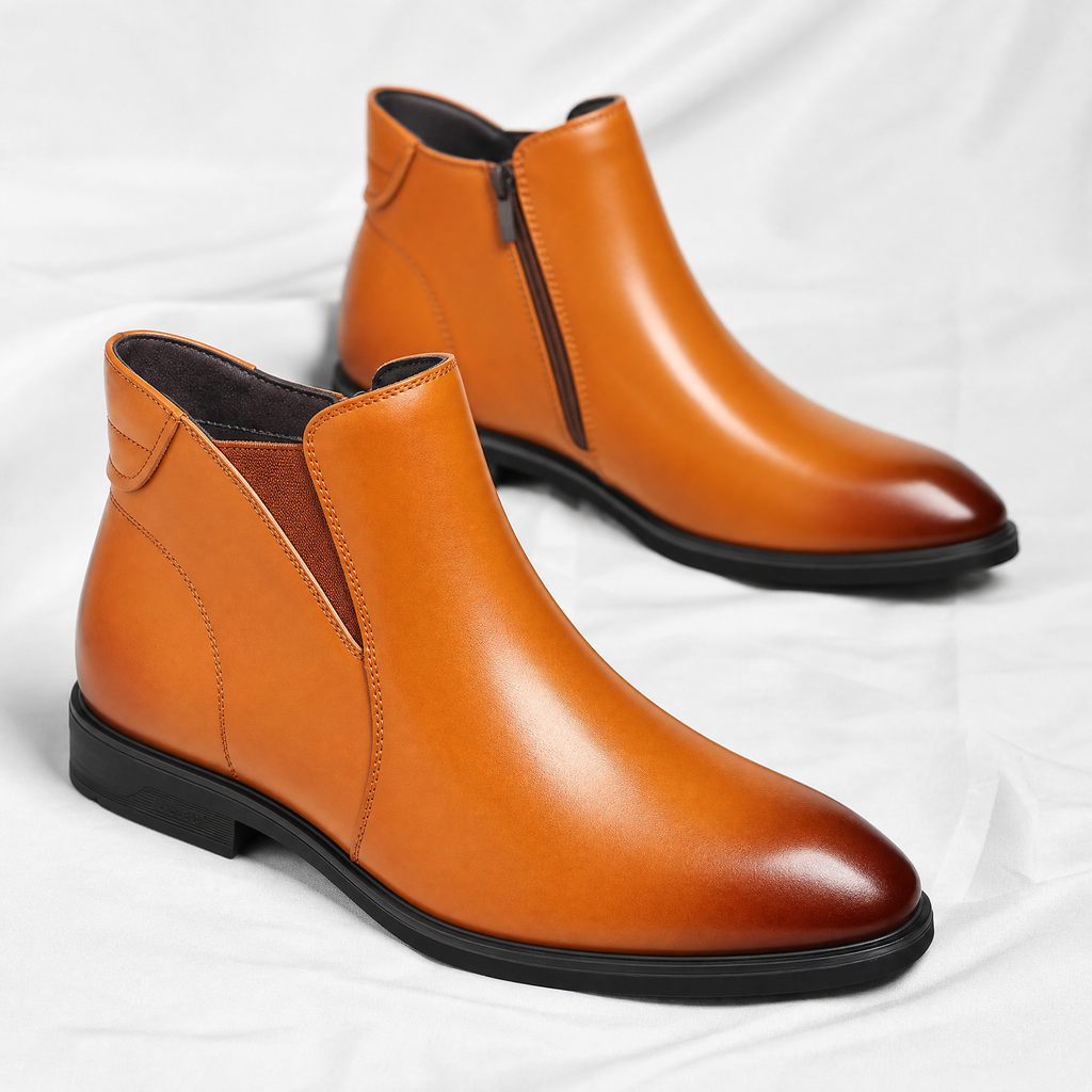 Elliot | Polished Slip-On Chelsea Mens Boots