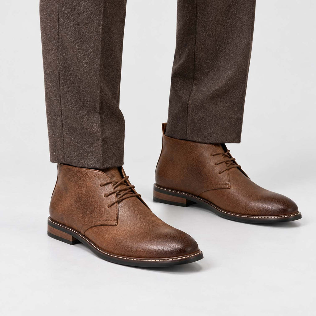 Elliot | Sophisticated Lace-Up Chukka Mens Boots