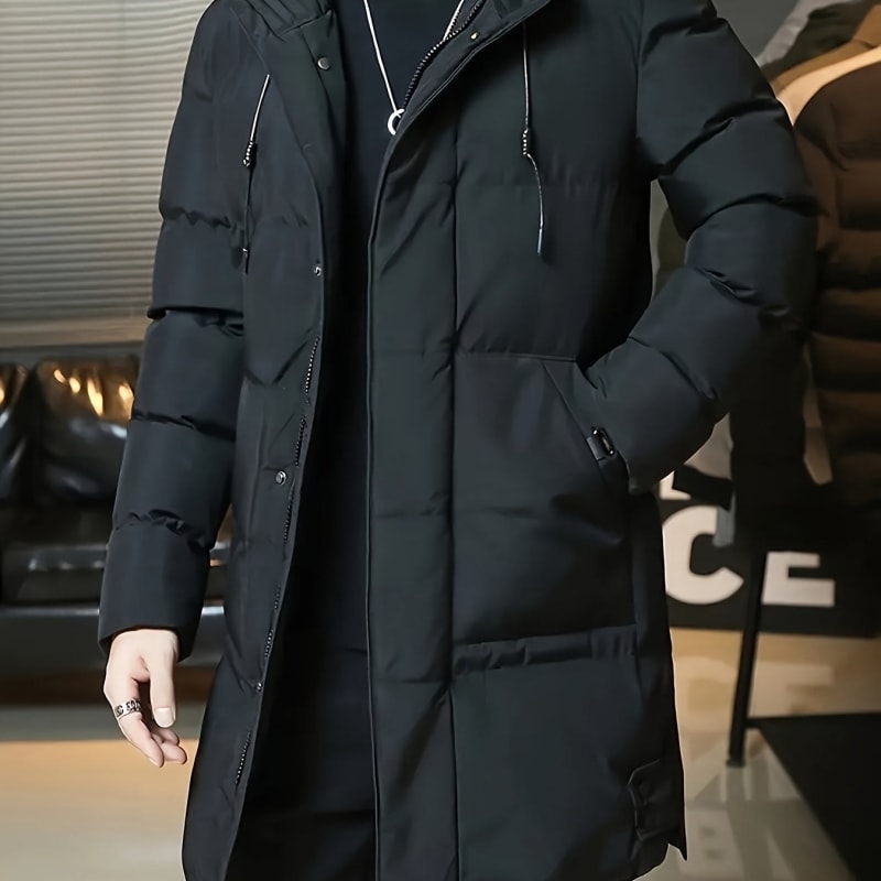 Ellis | Timeless Hooded Longline Mens Parka Jacket