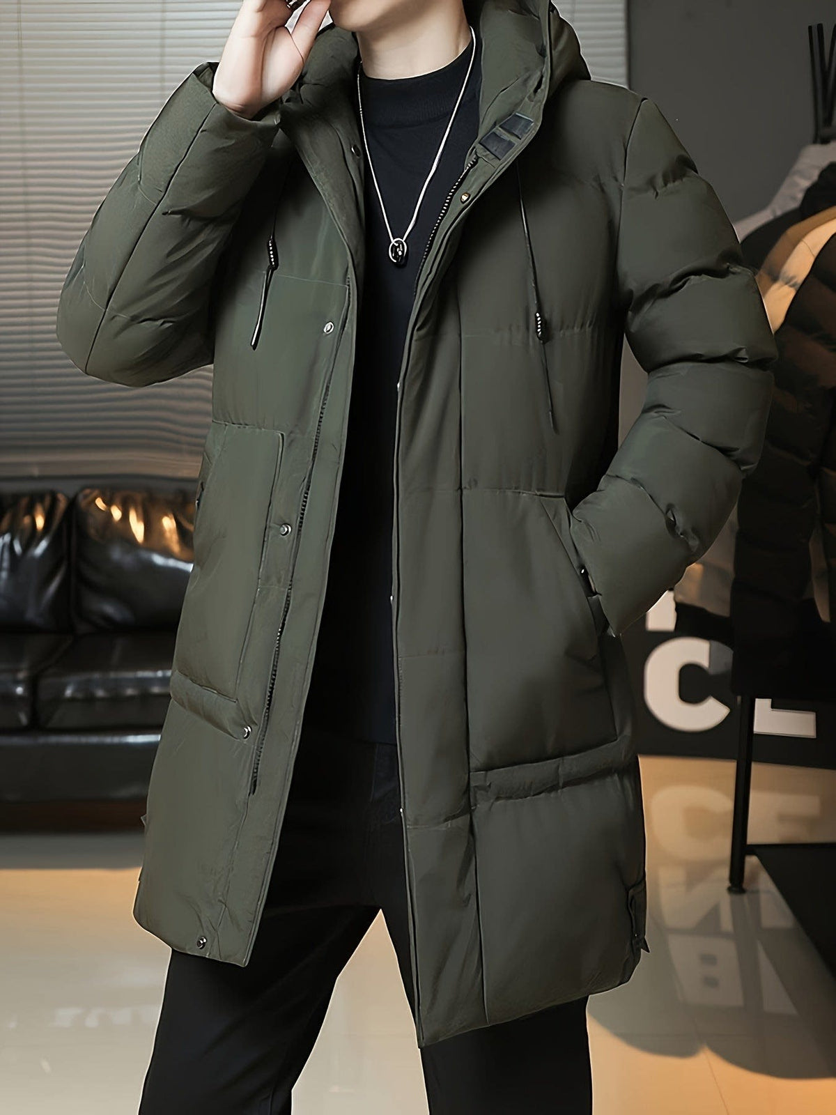 Ellis | Timeless Hooded Longline Mens Parka Jacket