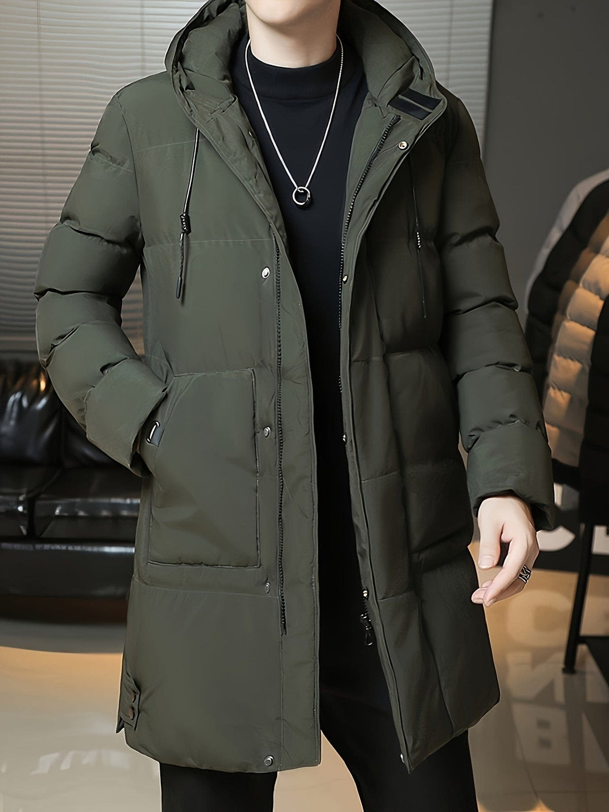 Ellis | Timeless Hooded Longline Mens Parka Jacket