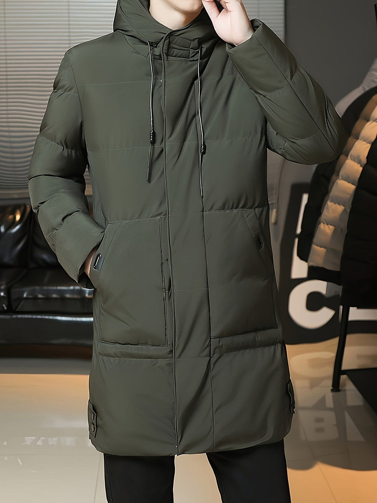 Ellis | Timeless Hooded Longline Mens Parka Jacket