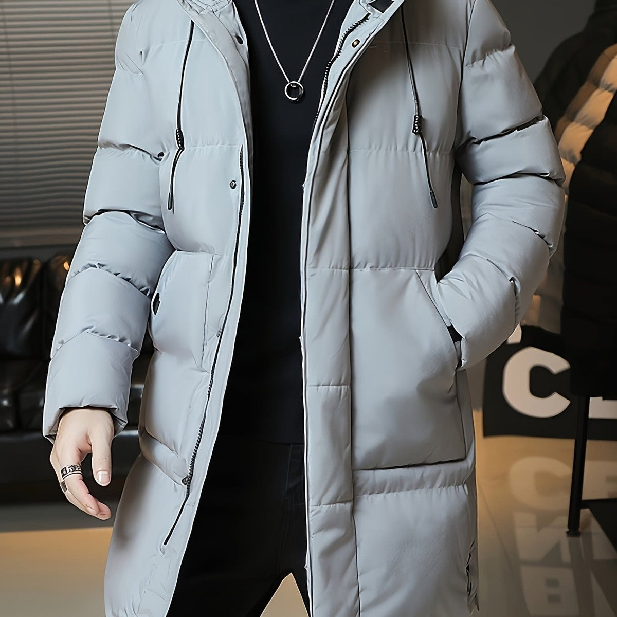 Ellis | Timeless Hooded Longline Mens Parka Jacket