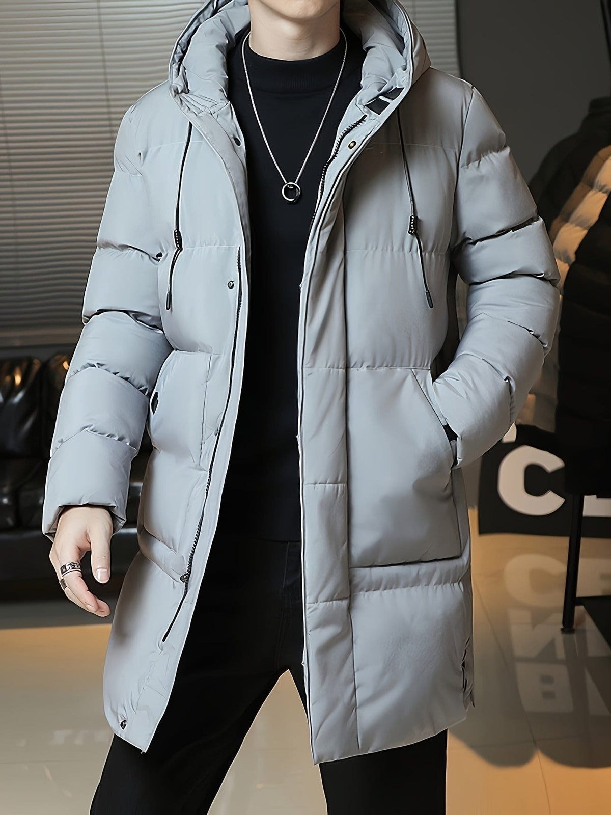 Ellis | Timeless Hooded Longline Mens Parka Jacket