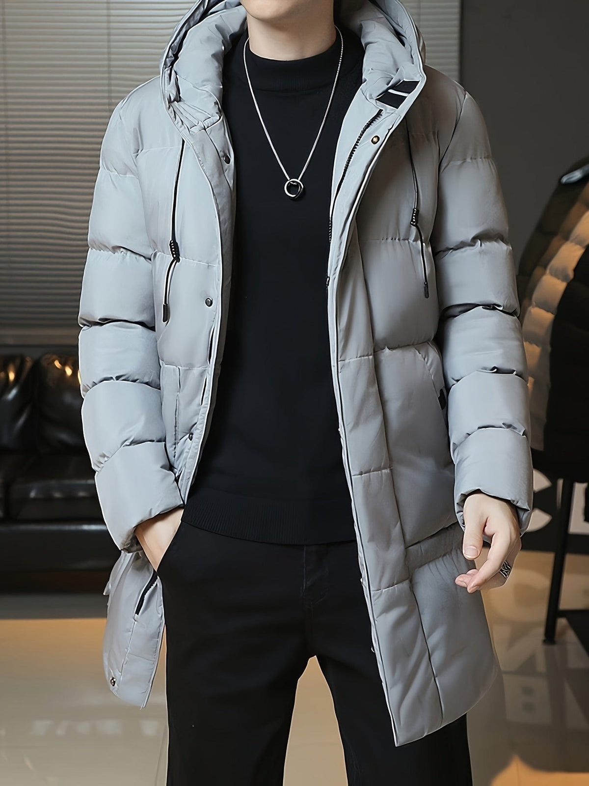 Ellis | Timeless Hooded Longline Mens Parka Jacket