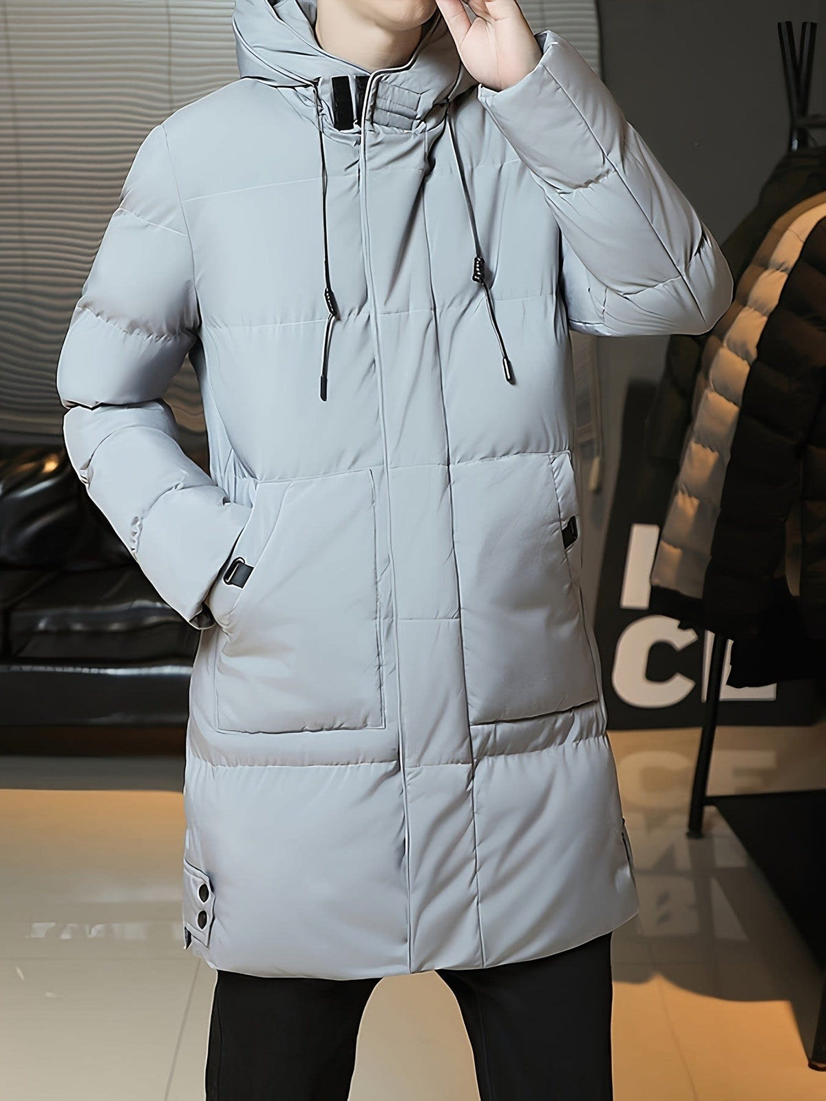 Ellis | Timeless Hooded Longline Mens Parka Jacket