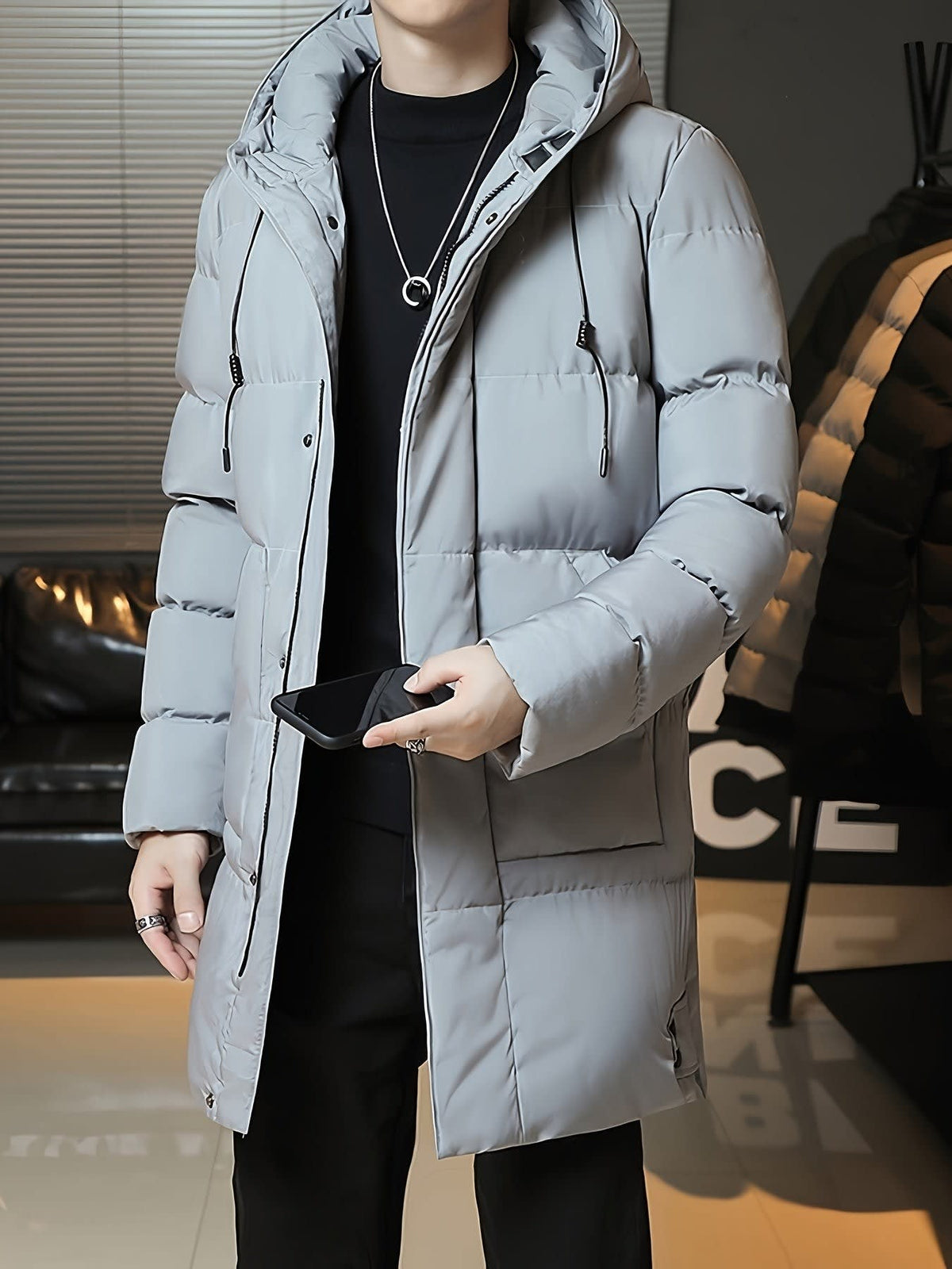 Ellis | Timeless Hooded Longline Mens Parka Jacket