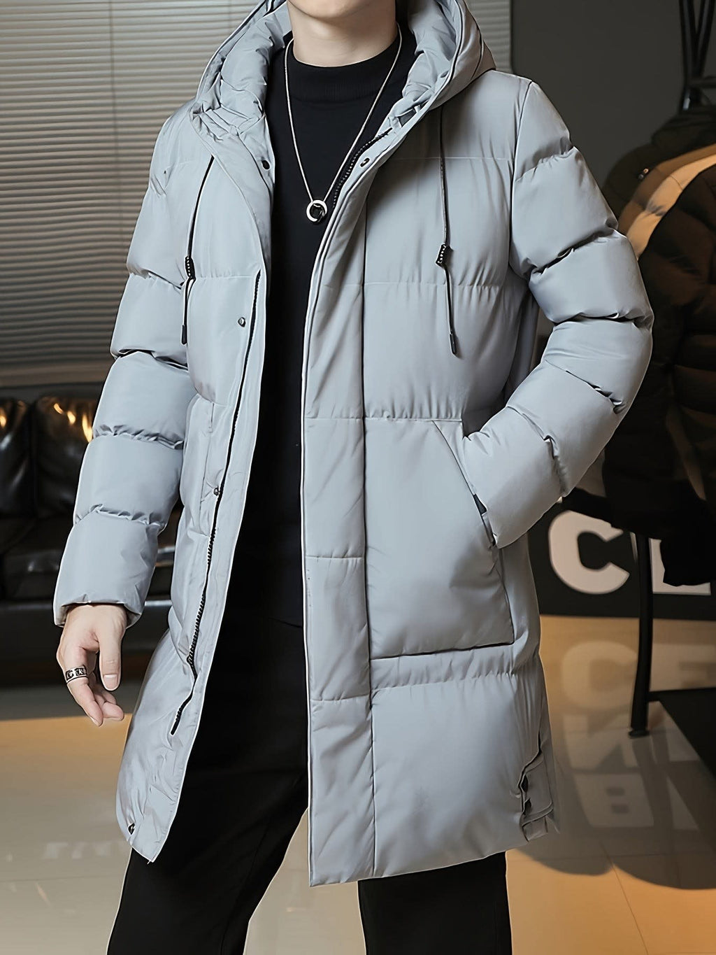 Ellis | Timeless Hooded Longline Mens Parka Jacket