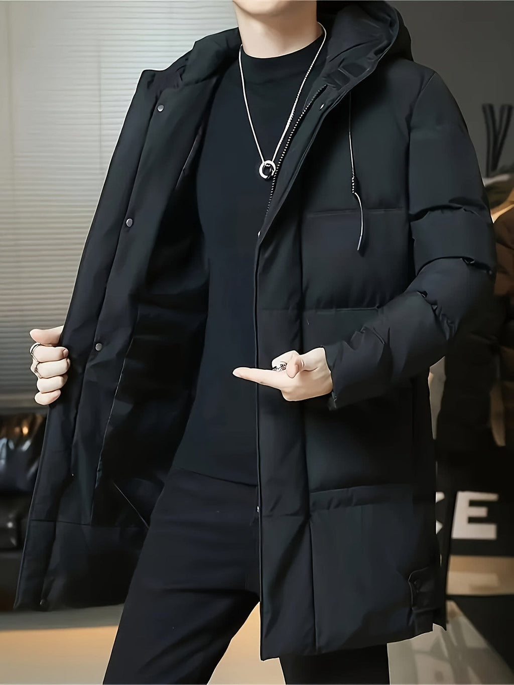 Ellis | Timeless Hooded Longline Mens Parka Jacket