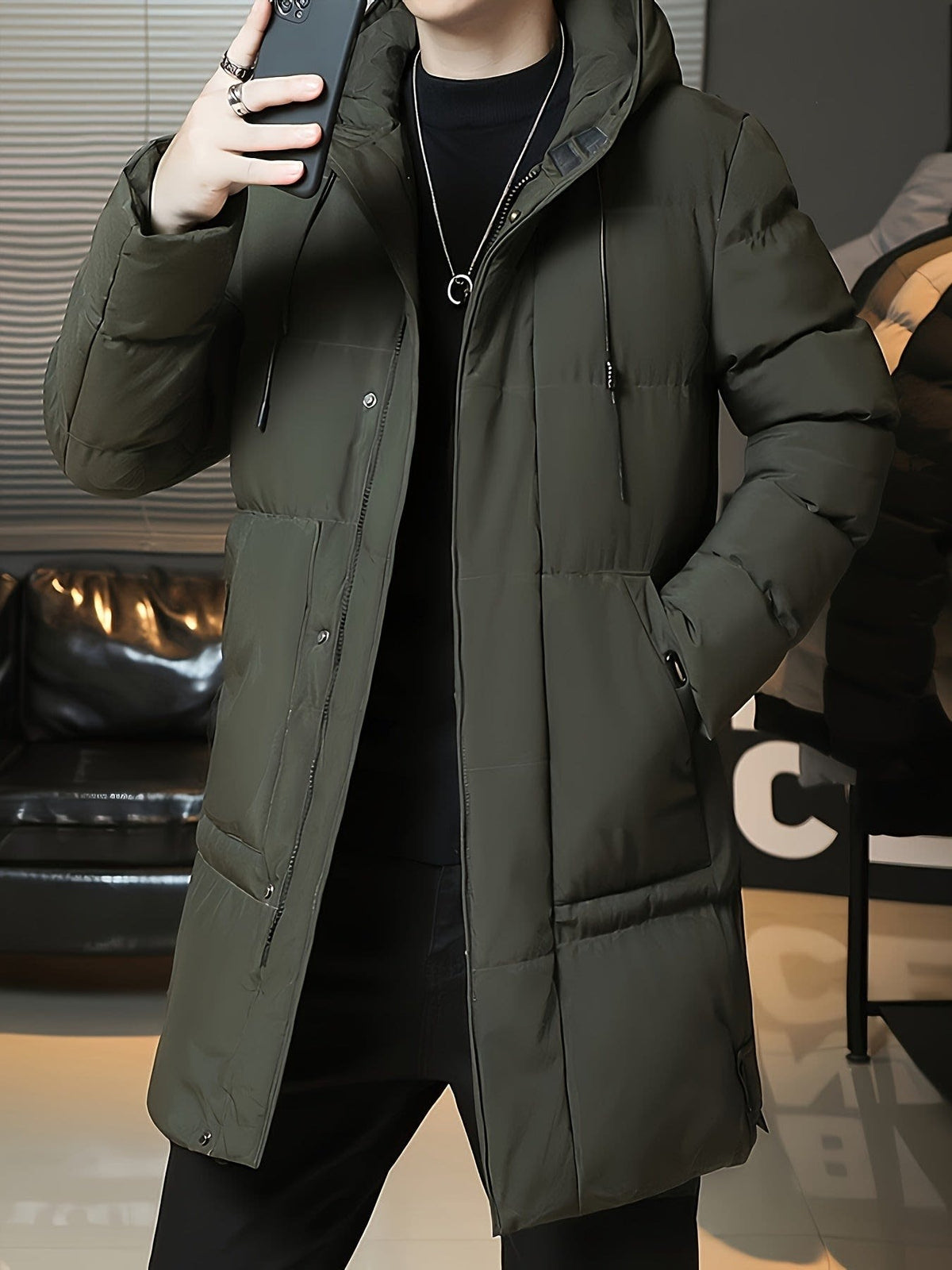 Ellis | Timeless Hooded Longline Mens Parka Jacket