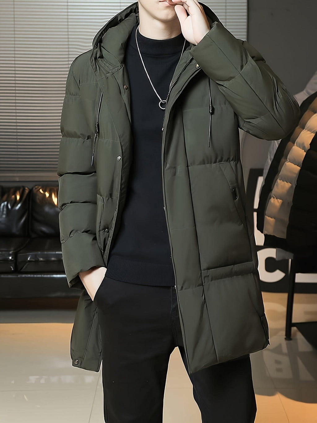 Ellis | Timeless Hooded Longline Mens Parka Jacket