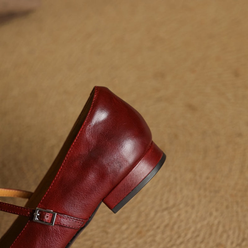 Elodie | Chic Woven Square Toe Mary Jane Shoes