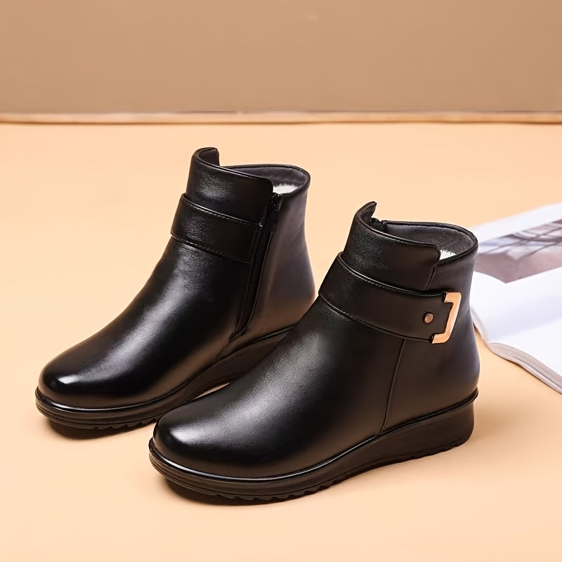 Eloise | Cosy Fleece-Lined Ankle Snow Boots
