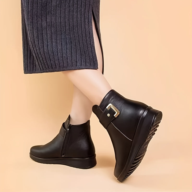Eloise | Cosy Fleece-Lined Ankle Snow Boots