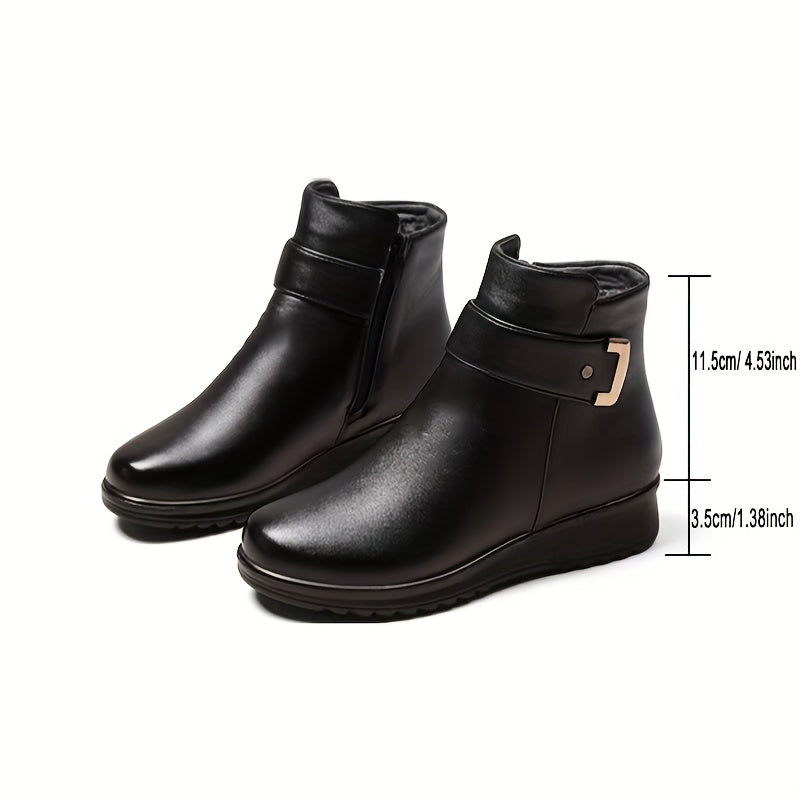 Eloise | Cosy Fleece-Lined Ankle Snow Boots