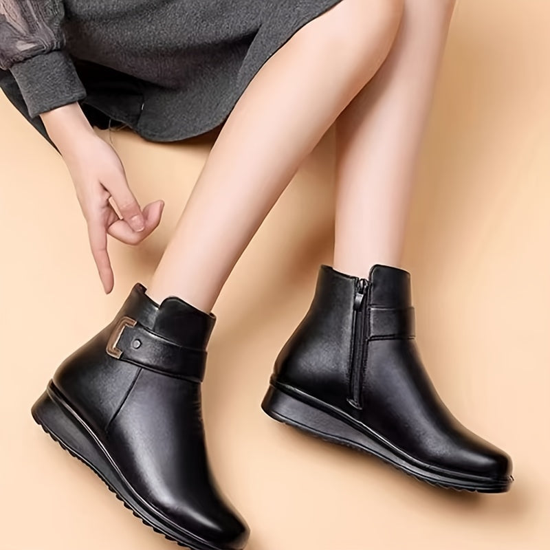 Eloise | Cosy Fleece-Lined Ankle Snow Boots