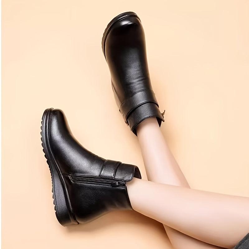 Eloise | Cosy Fleece-Lined Ankle Snow Boots