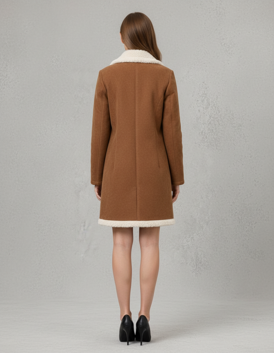 Eloise | Stylish Shearling Lined Faux Fur Coat